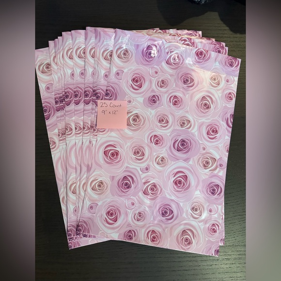 Smilemail Other - 25 Count Roses Poly Mailers 9" X 12"